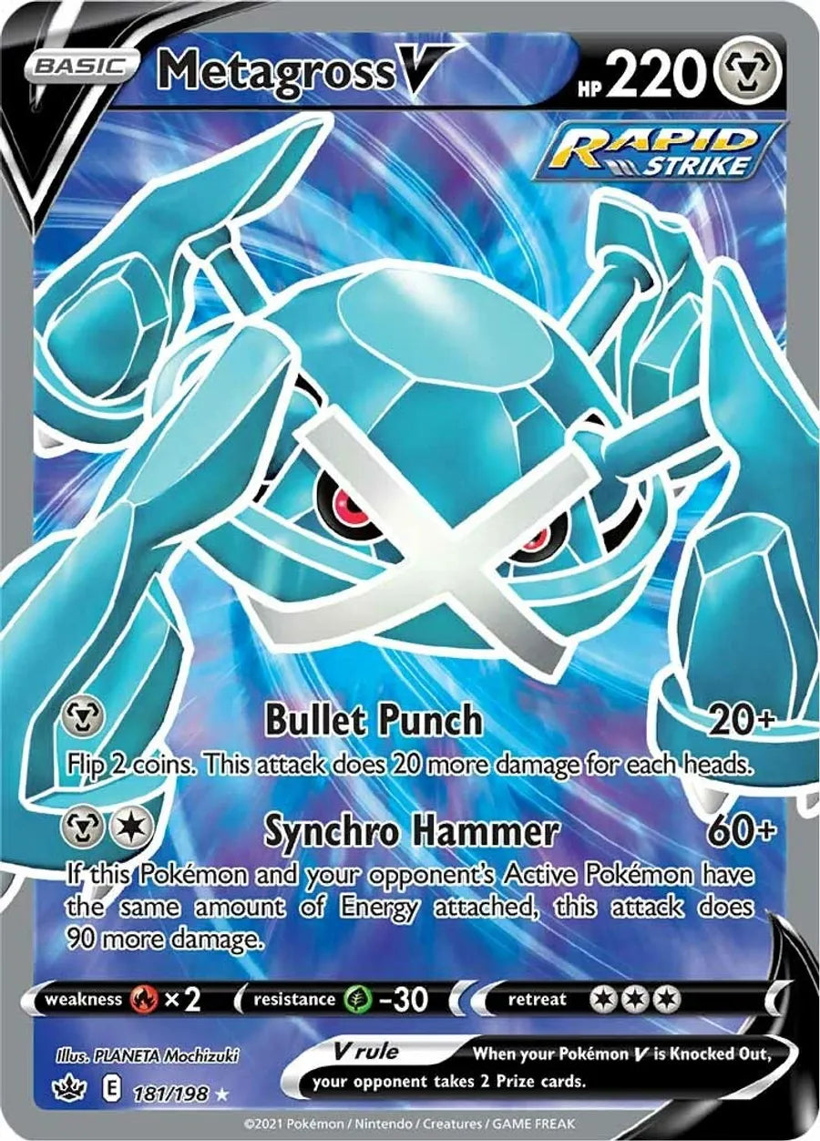 Metagross V (Full Art) - SWSH06: Chilling Reign (SWSH06)