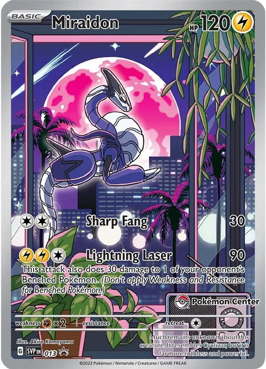 Miraidon - 013 (Pokemon Center Exclusive) - SV: Scarlet & Violet Promo –  Tournament Capital Gaming