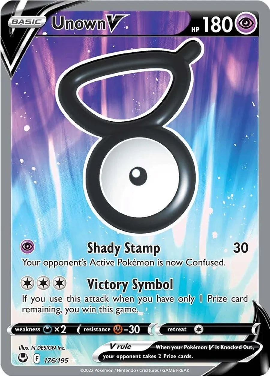 Unown V (Full Art) - SWSH12: Silver Tempest (SWSH12)