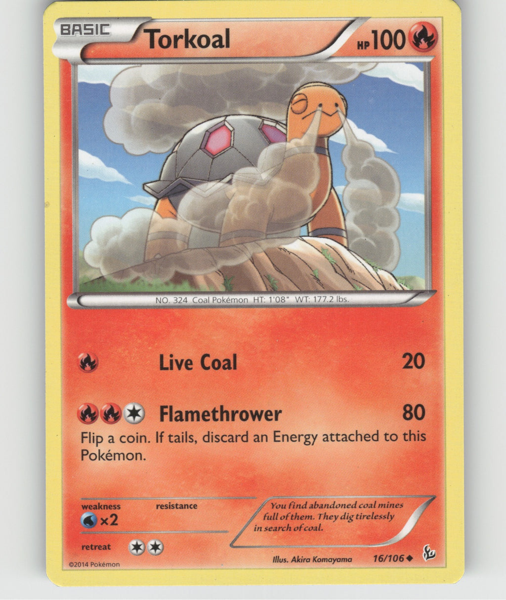 Torkoal Uncommon XY - Flashfire 16/106 NM