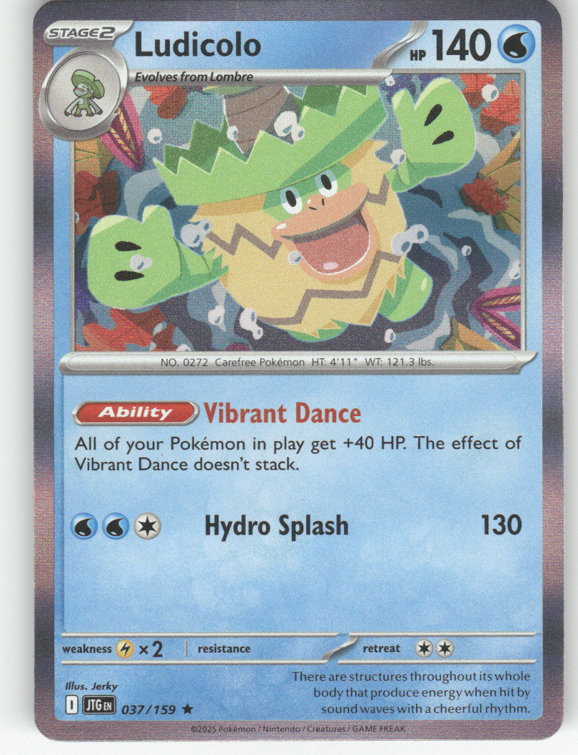 Ludicolo Holo Rare SV09: Journey Together 037/159 NM