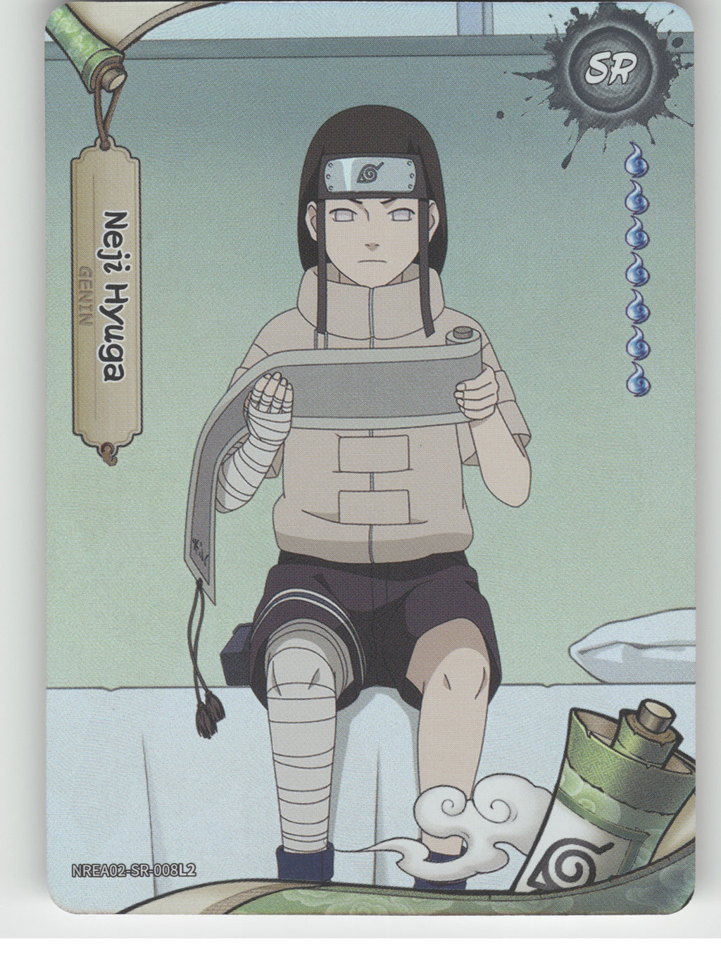 Neji Hyuga Base SR Earth Scroll Series 2 008L2 NM front