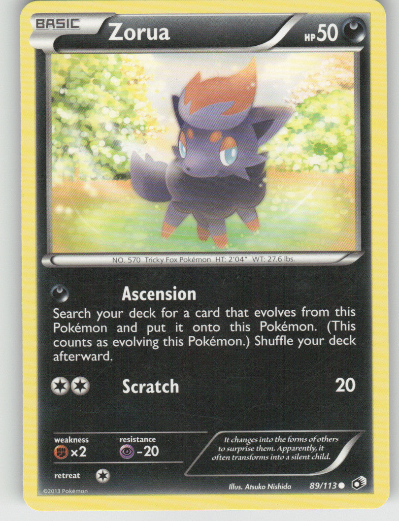 Zorua Common Legendary Treasures 89/113 NM