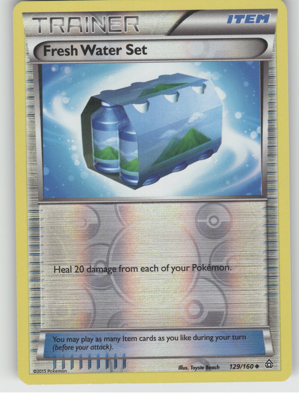 Fresh Water Set Reverse Holo Uncommon XY - Primal Clash 129/160 NM
