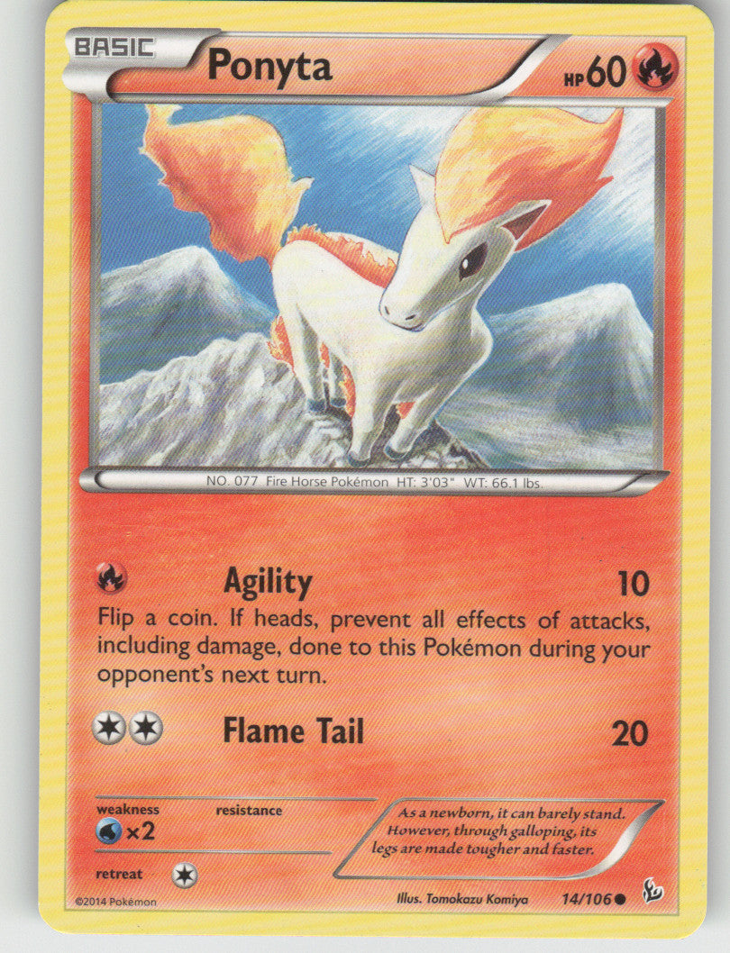 Ponyta Common XY - Flashfire 14/106 NM