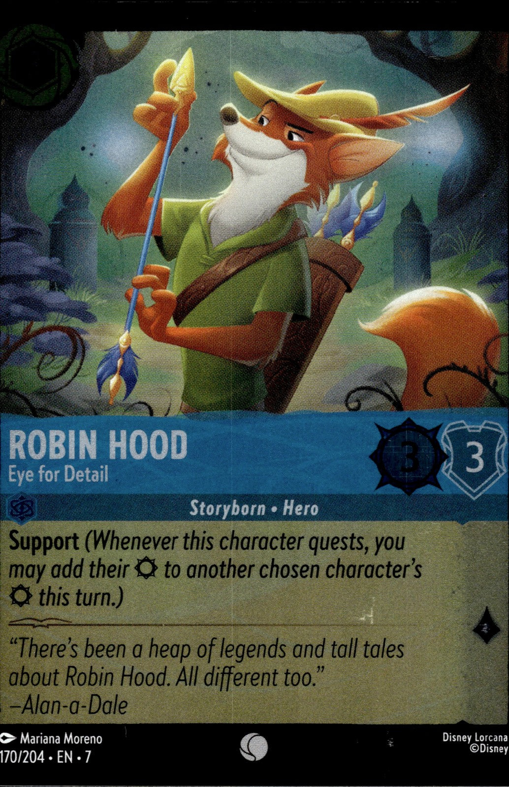 Robin Hood - Eye for Detail Cold Foil Common Archazia's Island 170/204 NM