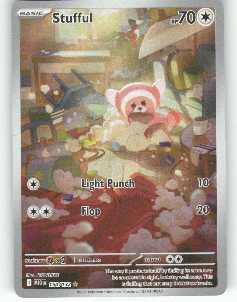 Stufful - Holo Illustration Rare ME01: Mega Evolution 154/132 NM