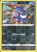 Croagunk Reverse Holo Common SWSH08: Fusion Strike 165/264 NM