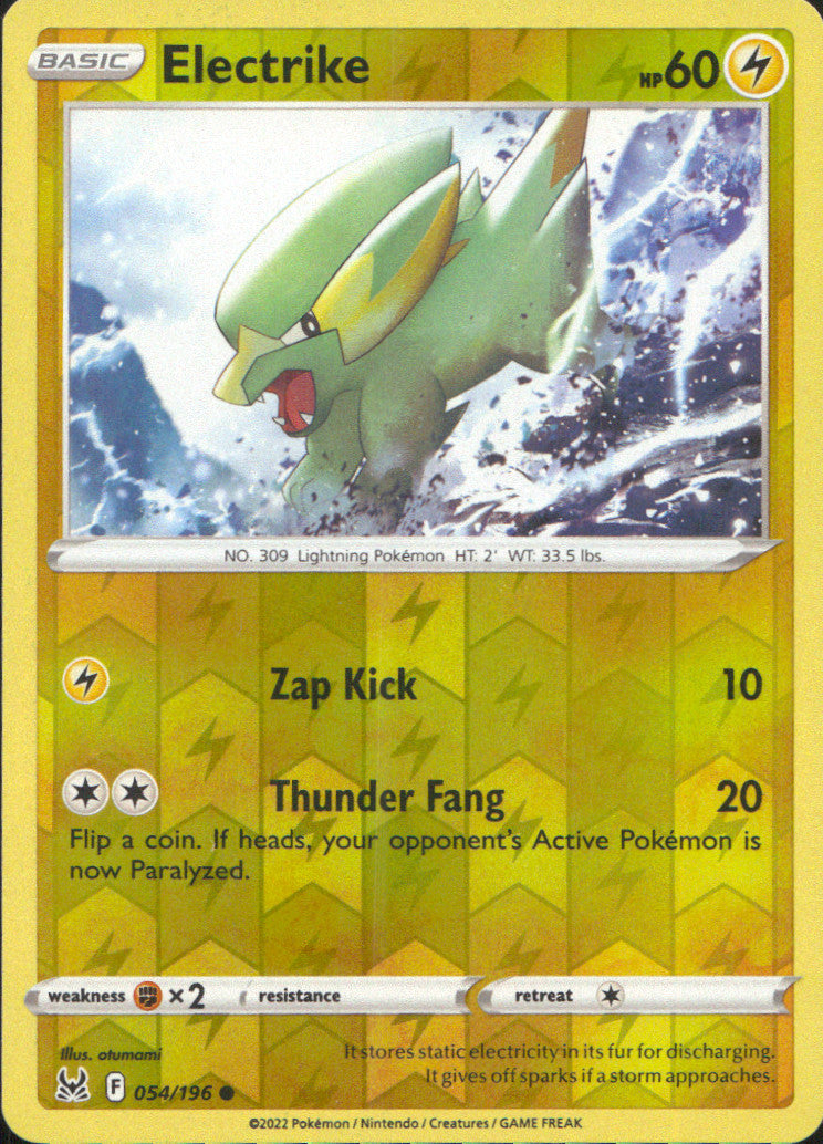 Electrike Reverse Holo Common SWSH11: Lost Origin 054/196 NM