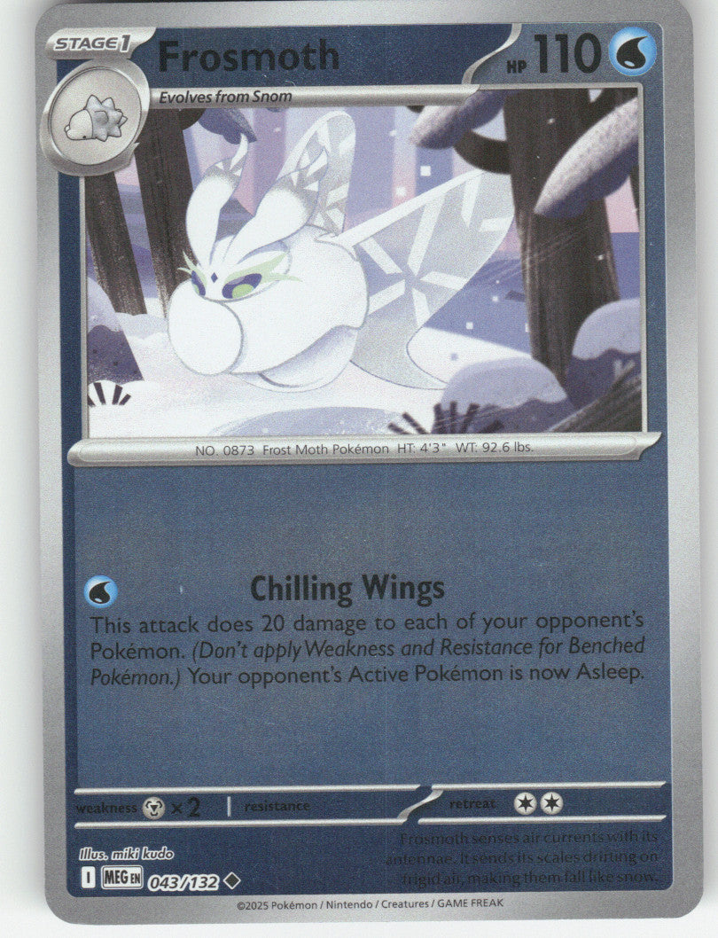 Frosmoth Reverse Holo Uncommon ME01: Mega Evolution 043/132 NM