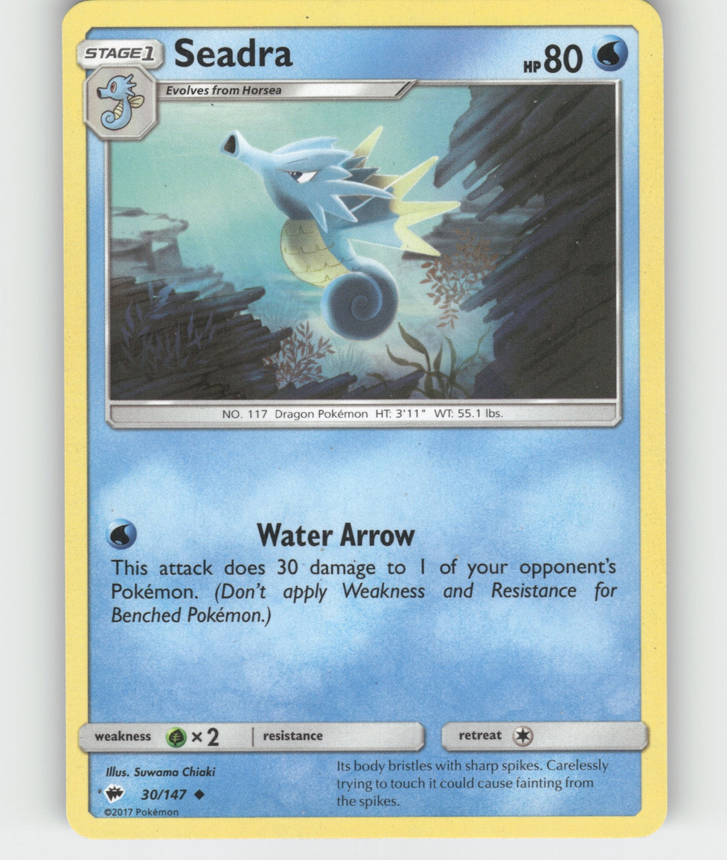 Seadra Uncommon SM - Burning Shadows 30/147 NM