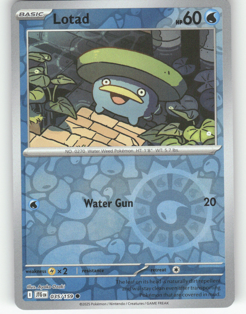 Lotad Reverse Holo Common SV09: Journey Together 035/159 NM