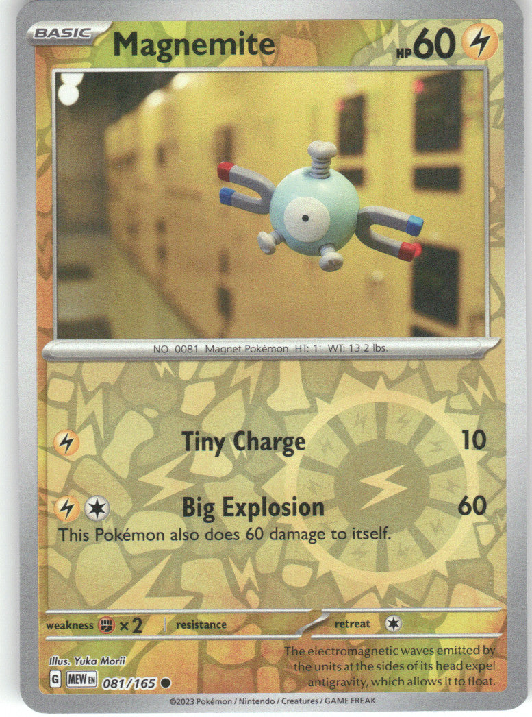 Magnemite Reverse Holo Common SV: Scarlet & Violet 151 081/165 NM