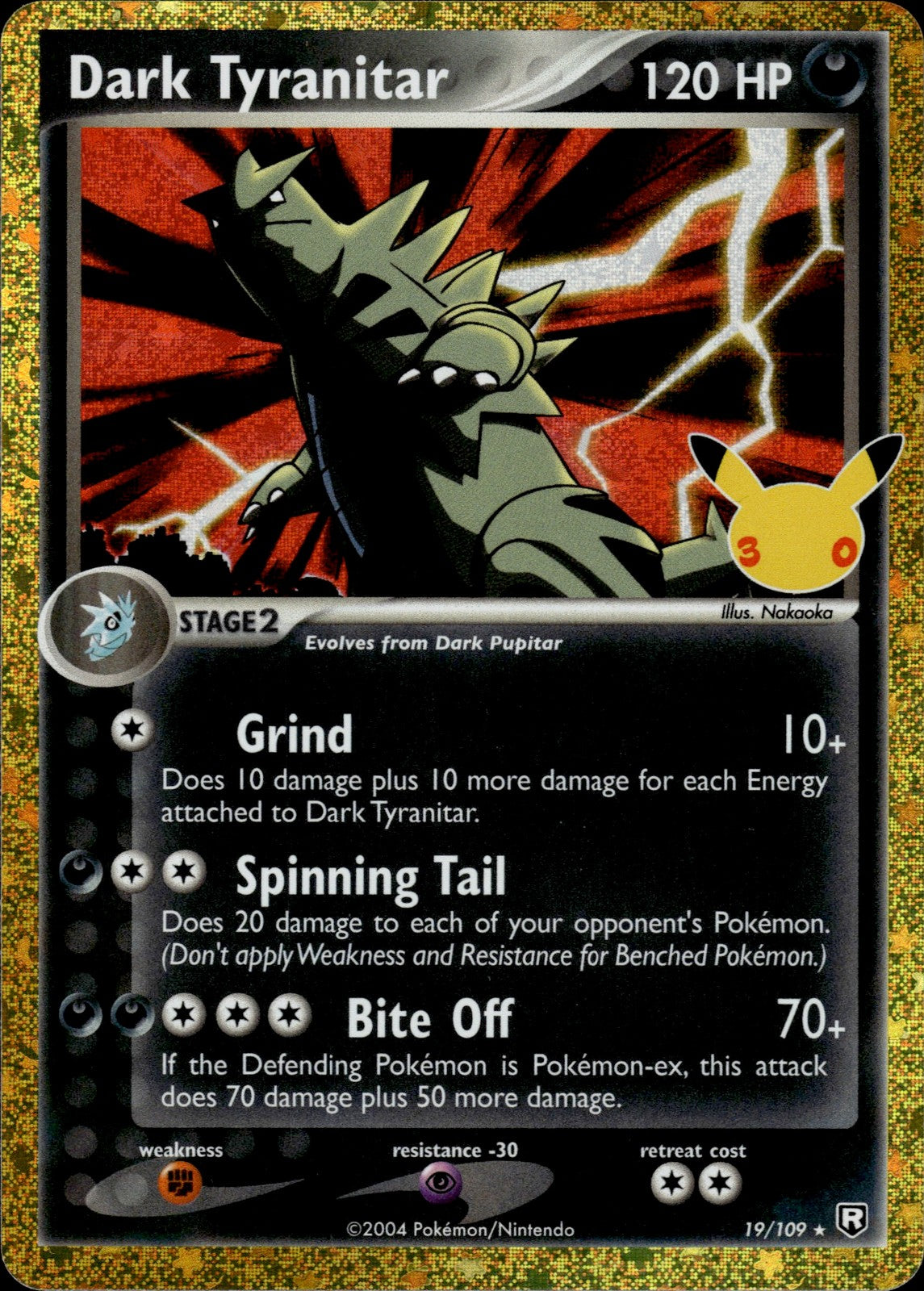 Dark Tyranitar Holo Classic Collection ME: 30th Celebration Classic Collection 1