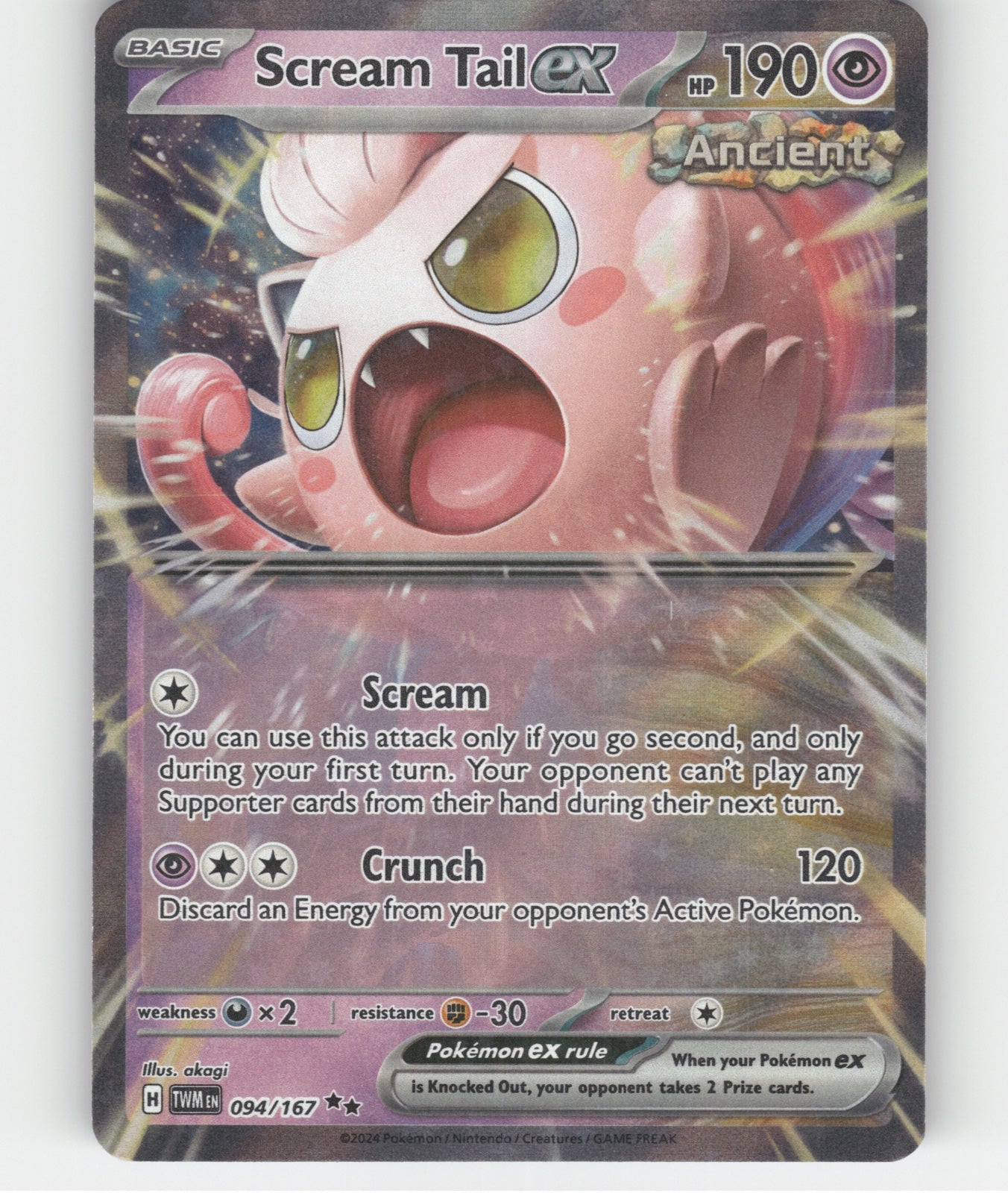 Scream Tail ex Holo Double Rare SV06: Twilight Masquerade 094/167 NM