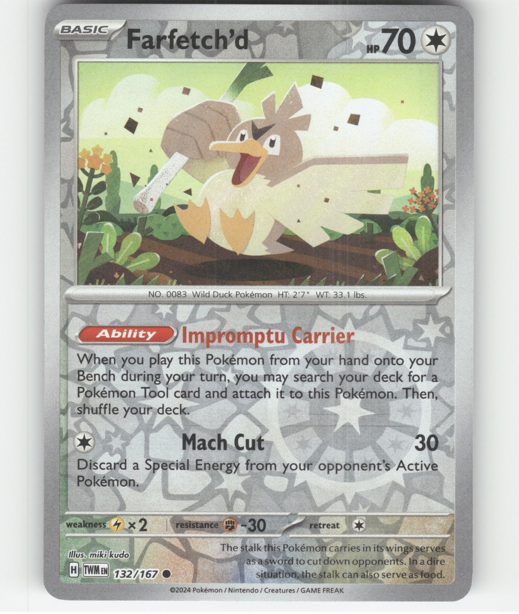 Farfetch'd Common SV06: Twilight Masquerade 132/167 NM