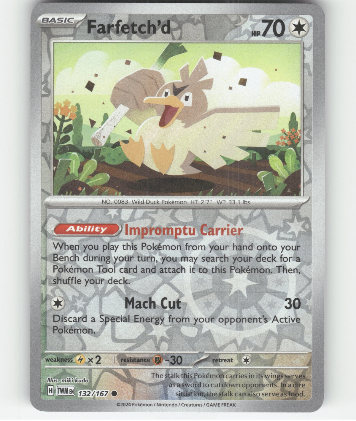 Farfetch'd Common SV06: Twilight Masquerade 132/167 NM