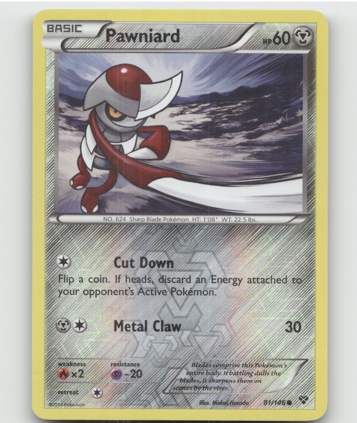 Pawniard Common XY Base Set 81/146 LP