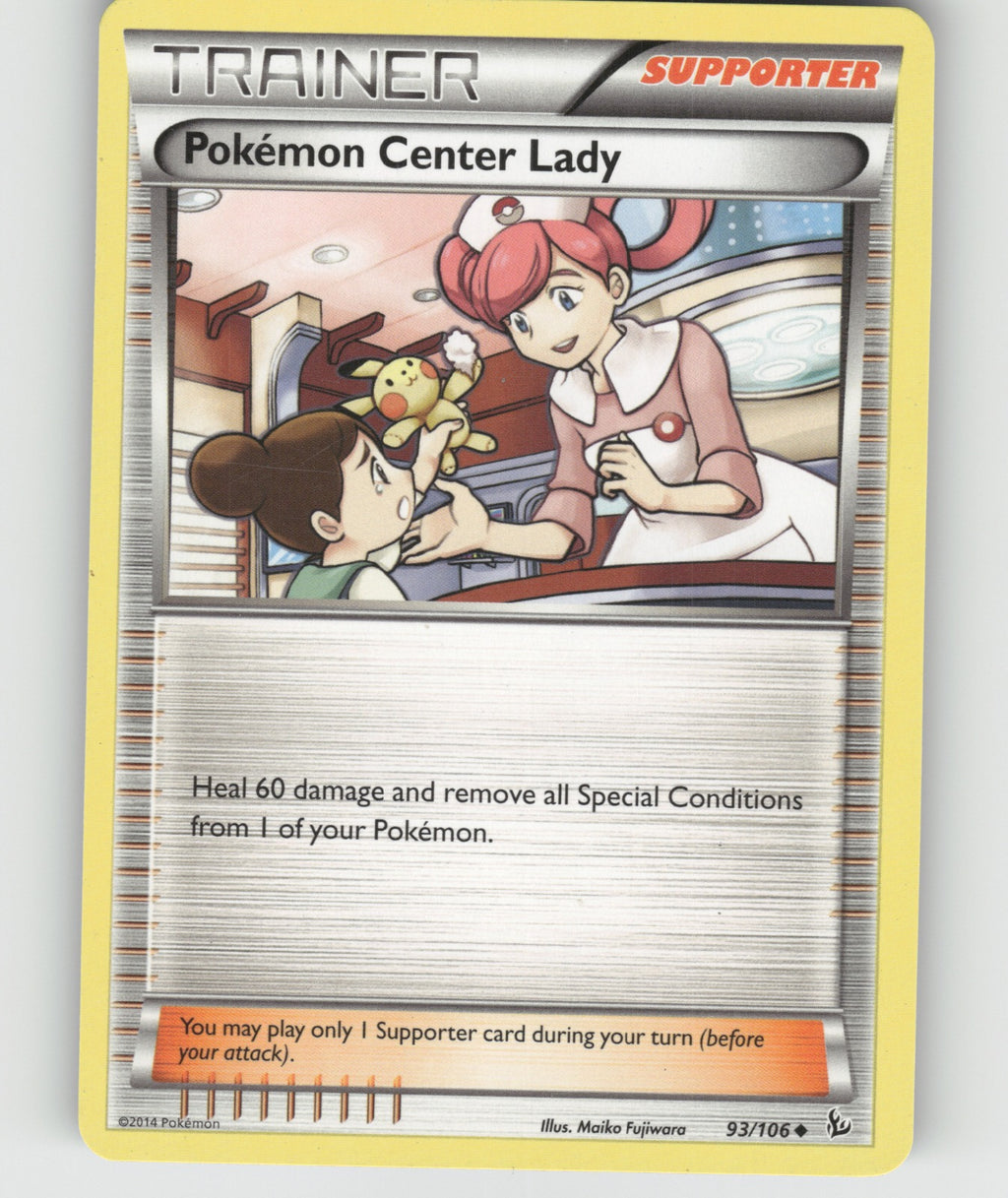 Pokemon Center Lady Uncommon XY - Flashfire 93/106 NM