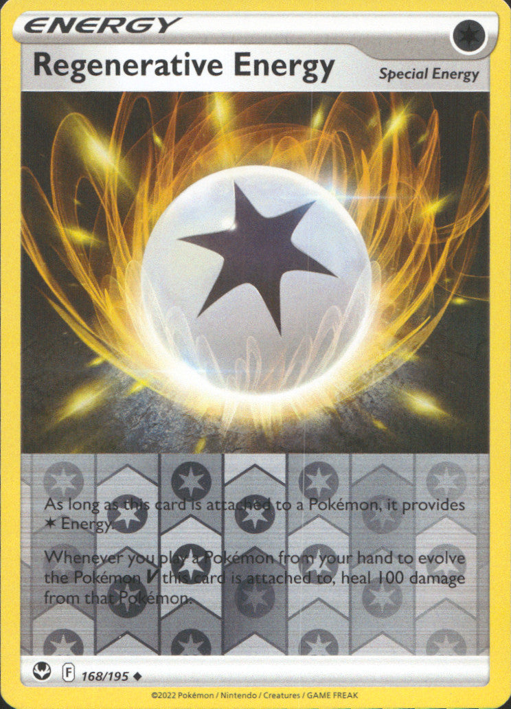 Regenerative Energy Reverse Holo Uncommon SWSH12: Silver Tempest 168/195 NM