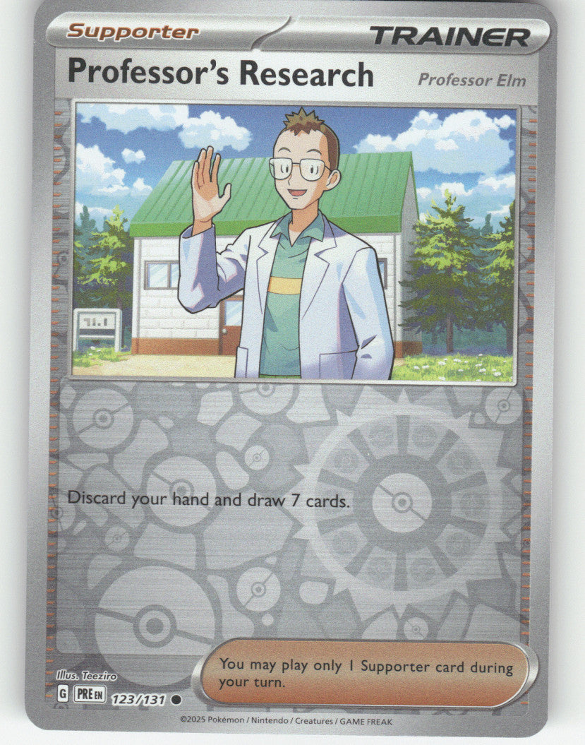 Professor's Research [Professor Elm] Reverse Holo Common SV: Prismatic Evolutions 123/131 NM