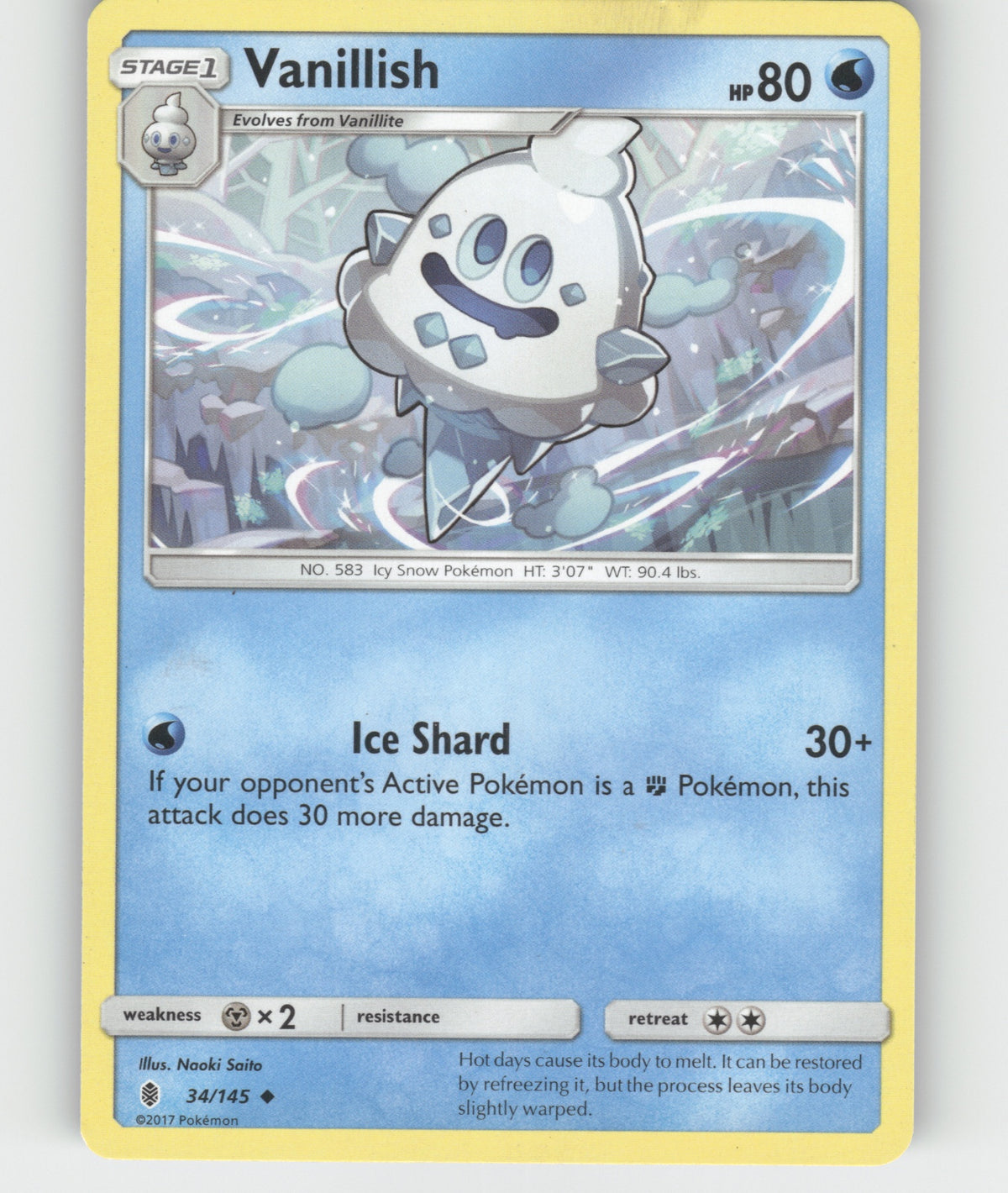 Vanillish Uncommon SM - Guardians Rising 34/145 NM