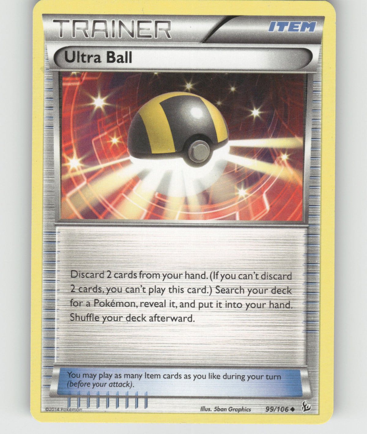 Ultra Ball Uncommon XY - Flashfire 99/106 NM