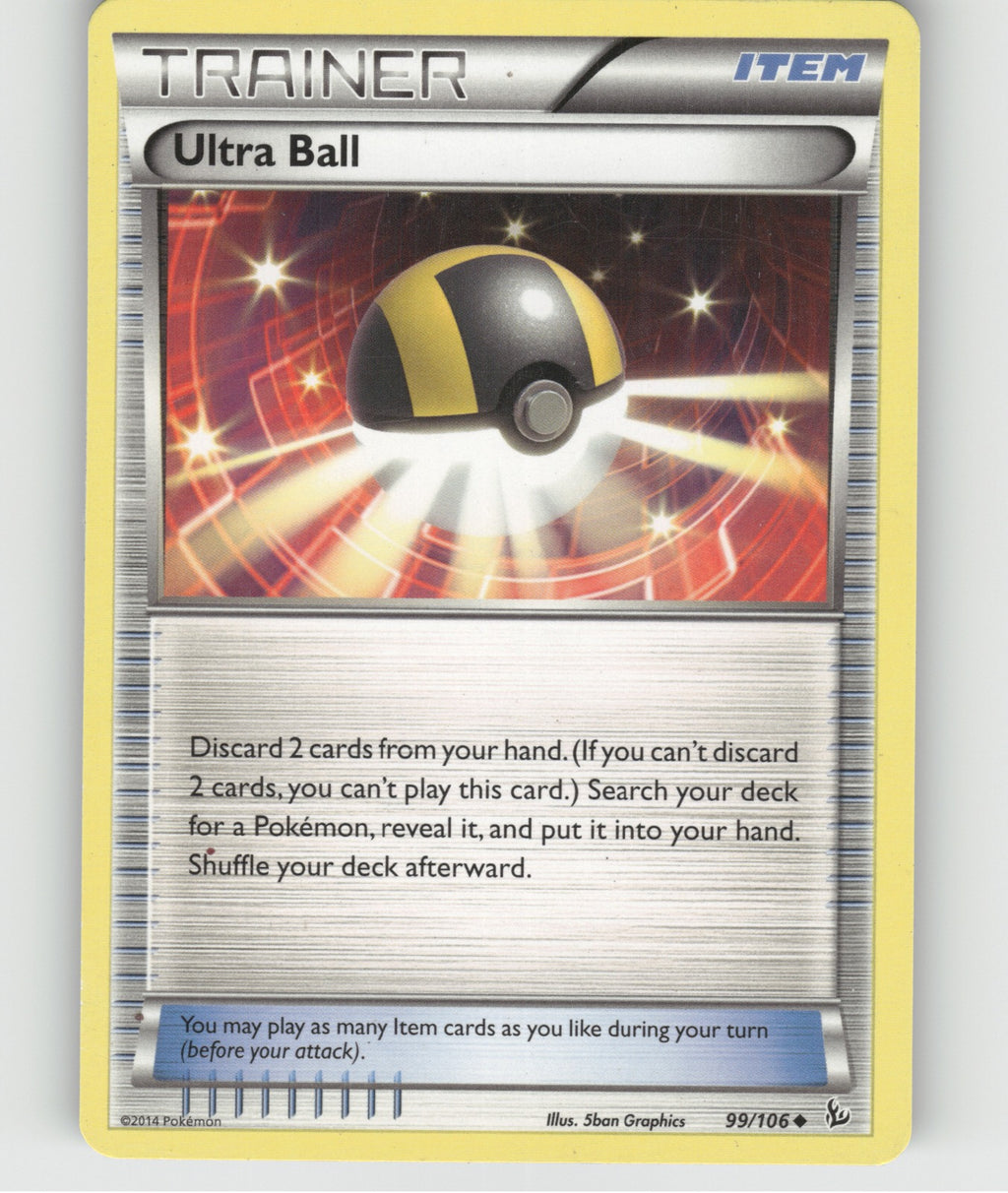 Ultra Ball Uncommon XY - Flashfire 99/106 NM