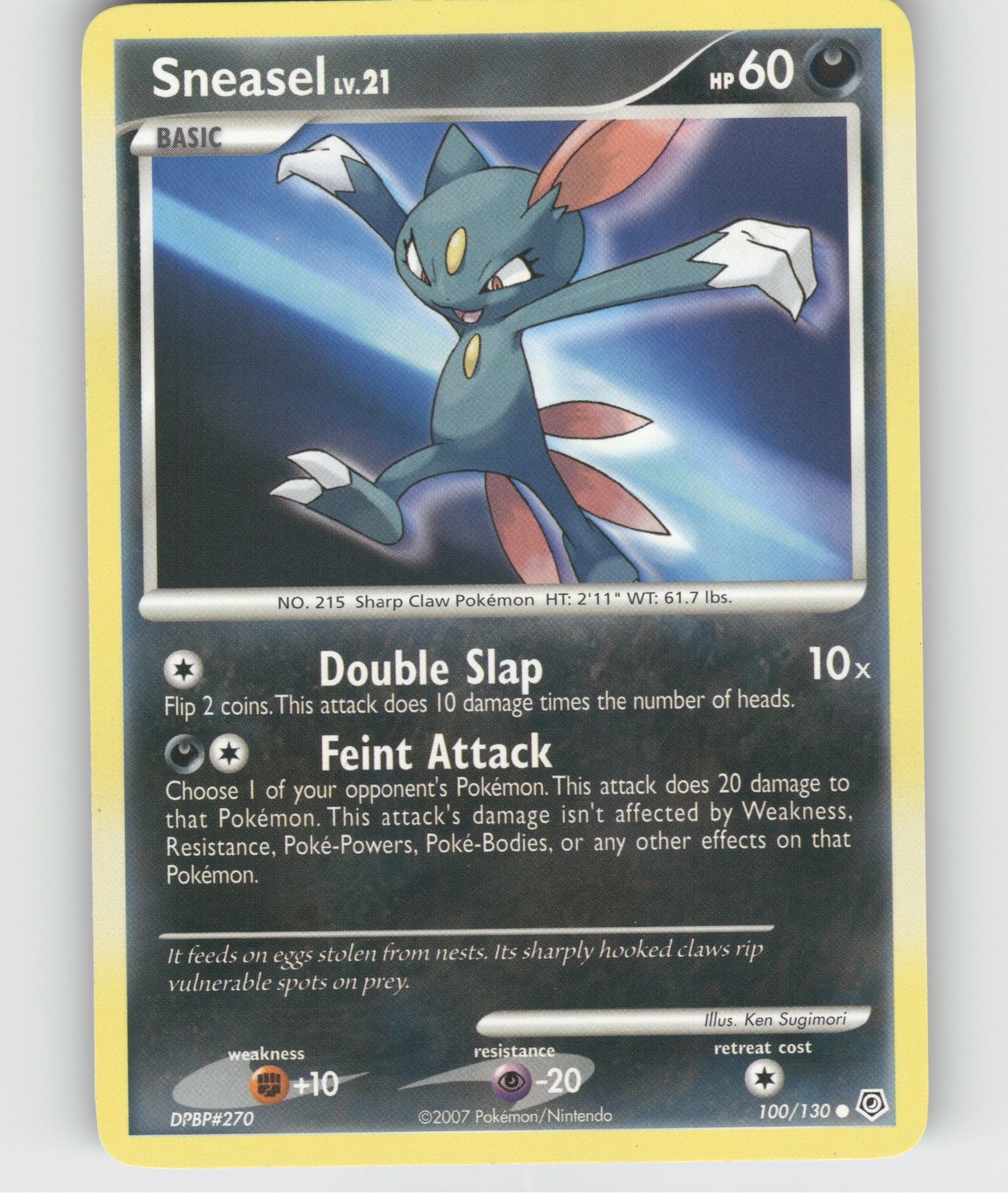 Sneasel Common Diamond and Pearl 100/130 NM
