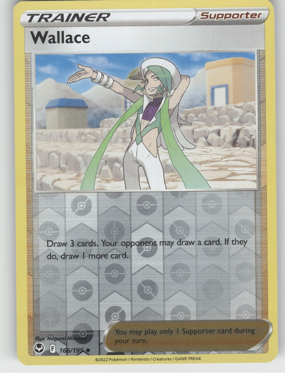 Wallace Reverse Holo Uncommon SWSH12: Silver Tempest 166/195 NM