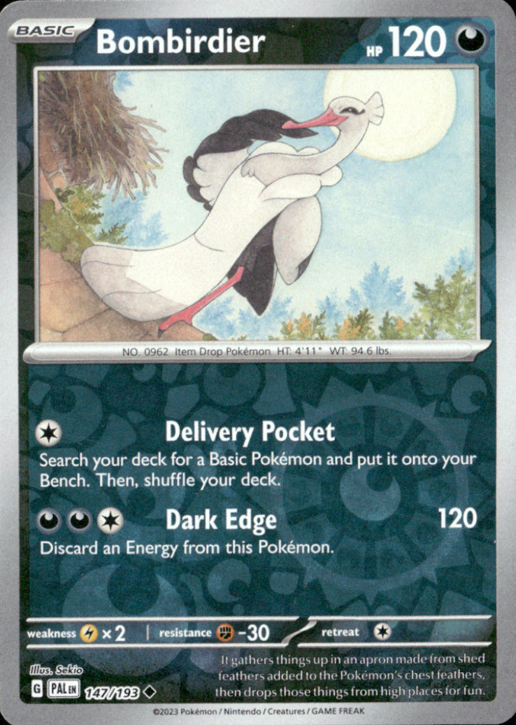 Bombirdier Reverse Holo Uncommon SV02: Paldea Evolved 147/193 NM