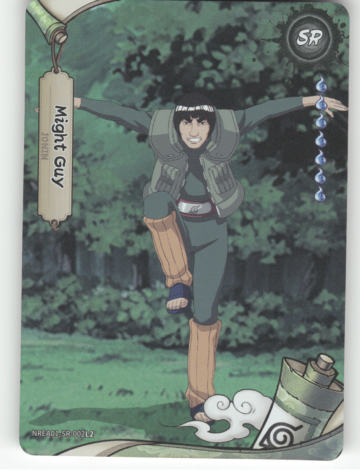 Might Guy Base SR Earth Scroll Series 1 002L2 NM front