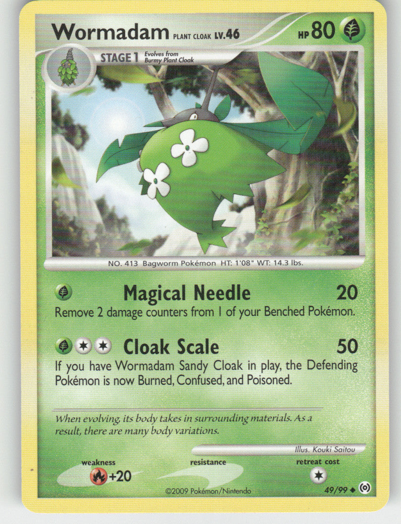 Wormadam Plant Cloak Uncommon Arceus 49/99 NM