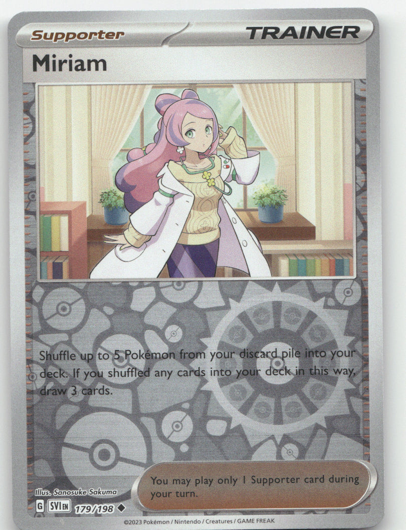 Miriam - Reverse Holo Uncommon SV01: Scarlet & Violet Base Set 179/198 NM