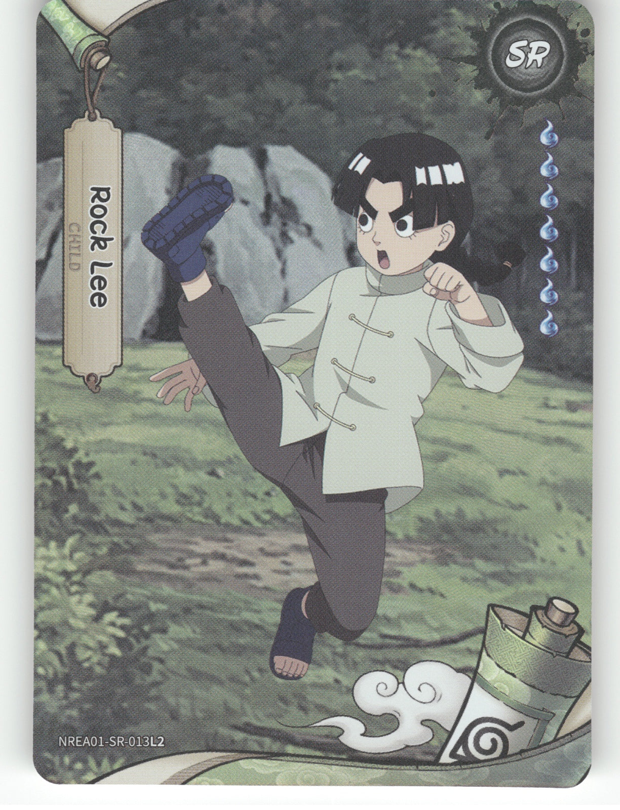 Rock Lee Base SR Earth Scroll Series 1 013L2 NM front