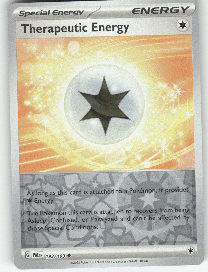 Therapeutic Energy Reverse Holo Uncommon SV02: Paldea Evolved 193/193 NM