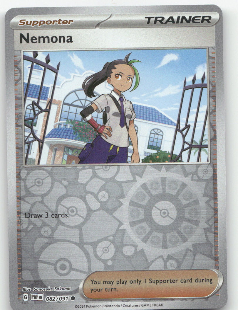 Nemona Reverse Holo Common SV: Paldean Fates 082/091 NM