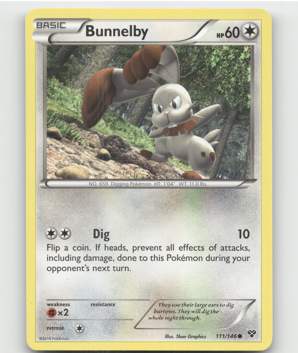 Bunnelby Common XY Base Set 111/146 LP