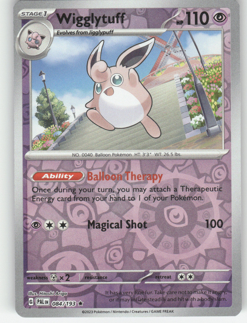 Wigglytuff Reverse Holo Rare SV02: Paldea Evolved 084/193 NM