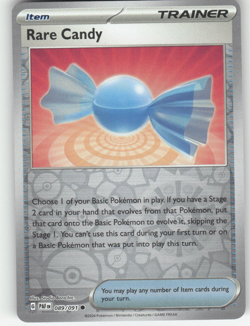Rare Candy Reverse Holo Common SV: Paldean Fates 089/091 NM