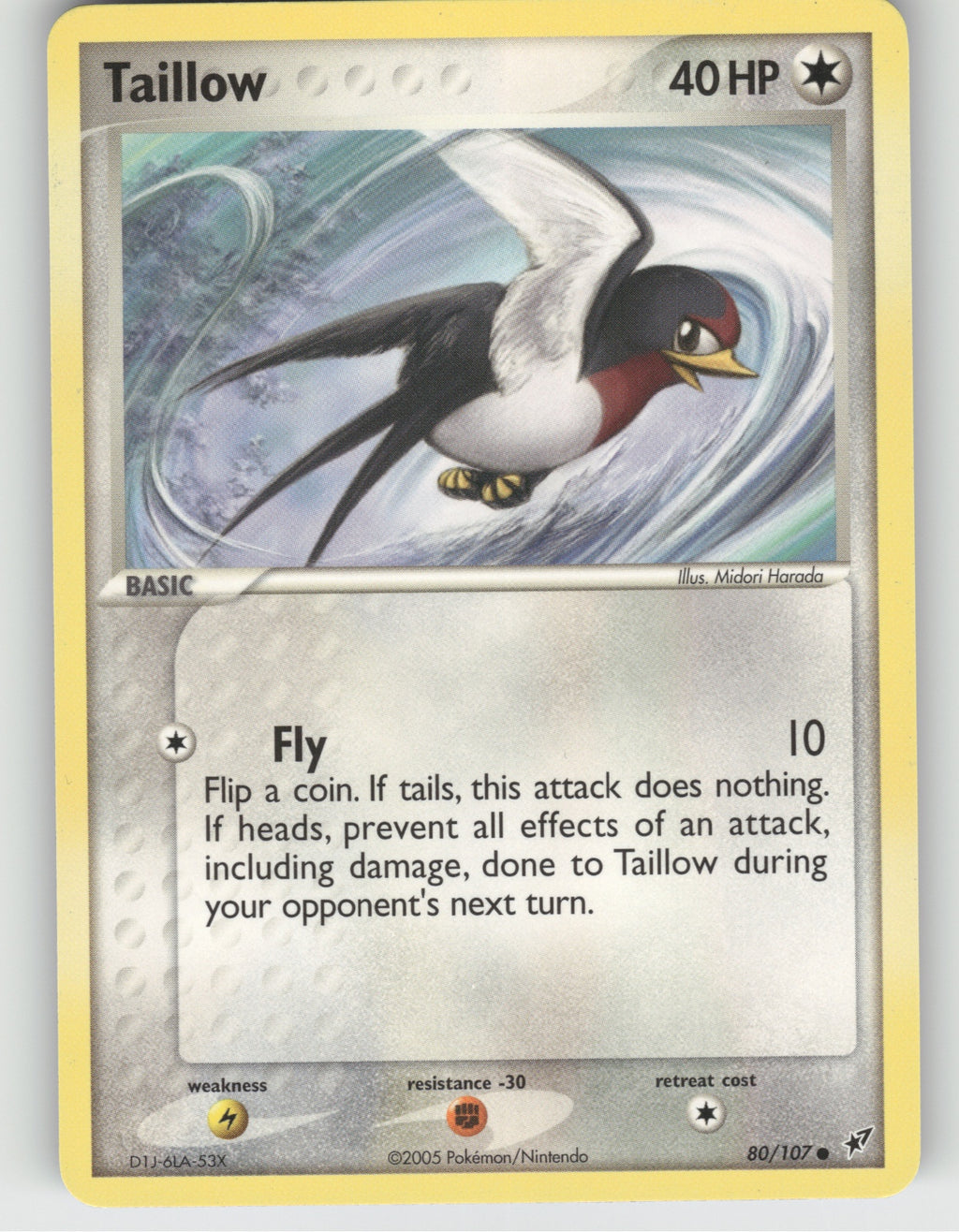 Taillow Common EX Deoxys 80/107 NM