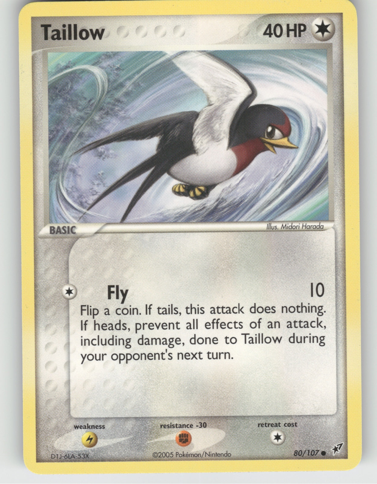 Taillow Common EX Deoxys 80/107 NM