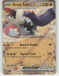 Great Tusk ex Holo Double Rare SV01: Scarlet & Violet Base Set 123/198 NM