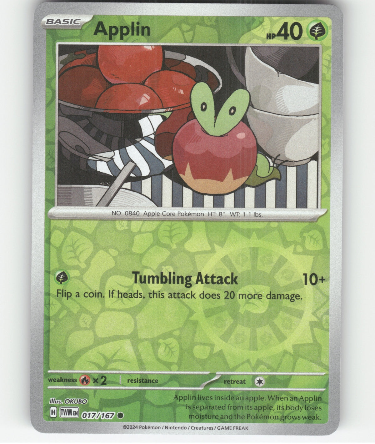 Applin Common SV06: Twilight Masquerade 017/167 NM