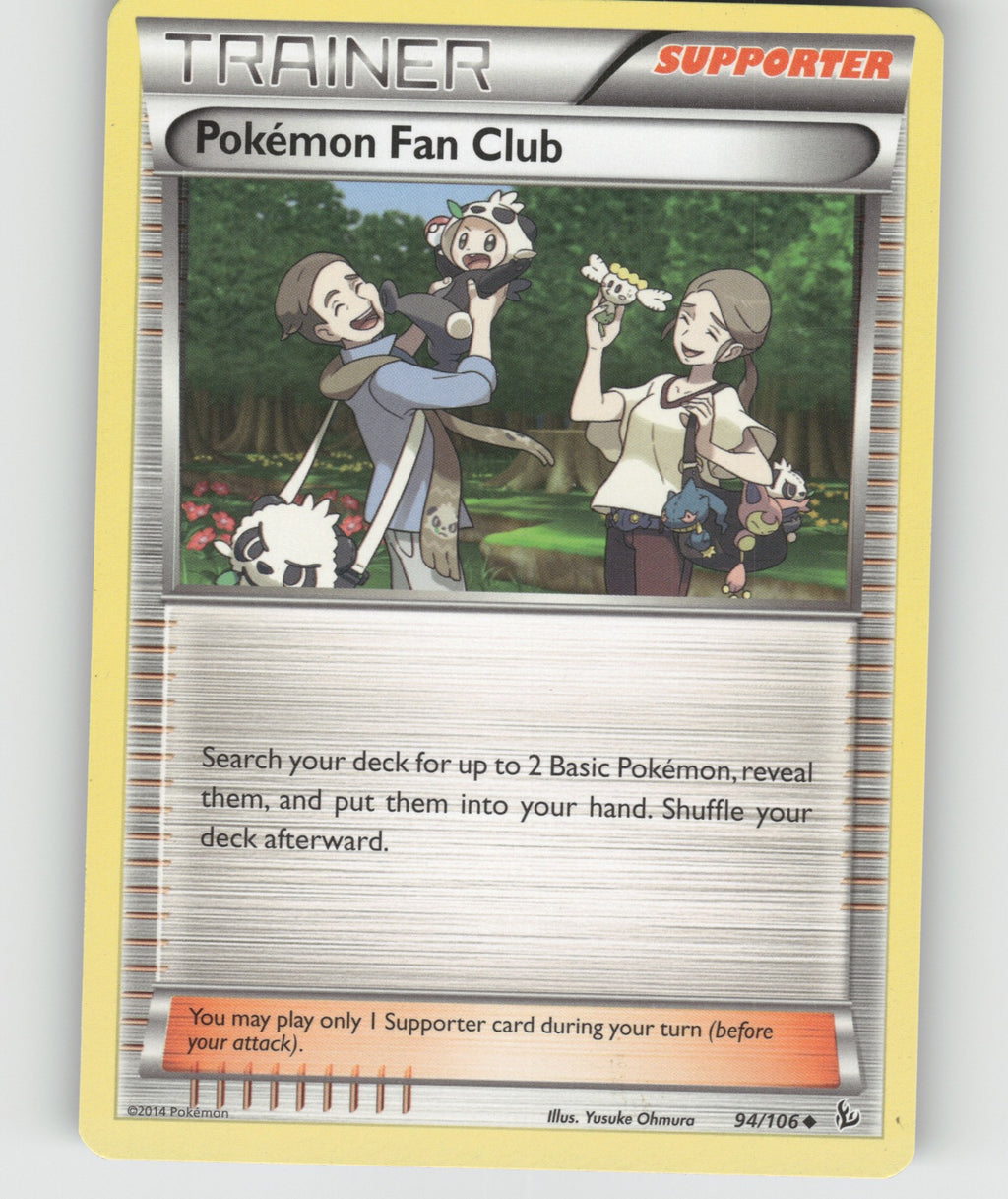 Pokemon Fan Club Uncommon XY - Flashfire 94/106 NM
