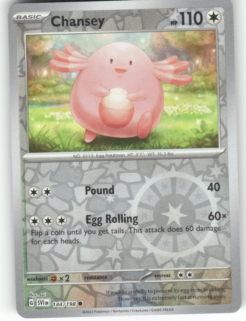 Chansey Reverse Holo Common SV01: Scarlet & Violet Base Set 144/198 NM