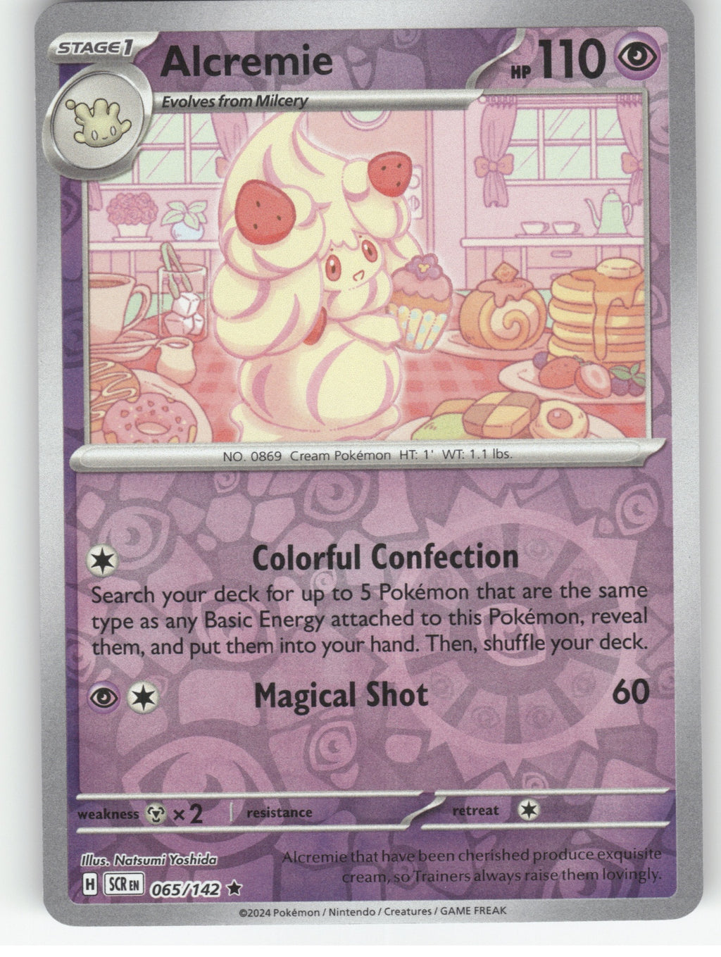 Alcremie Reverse Holo Rare SV07: Stellar Crown 065/142 NM