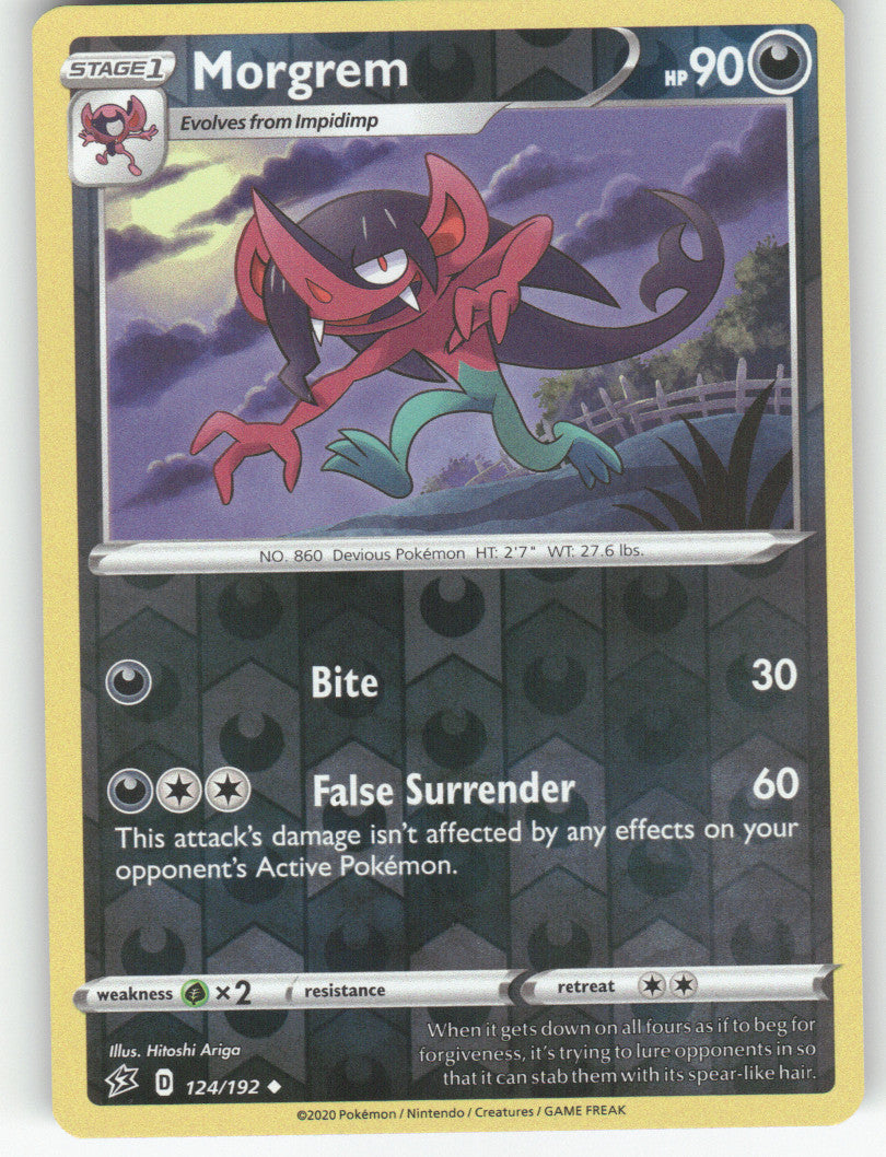 Morgrem Reverse Holo Uncommon SWSH02: Rebel Clash 124/192 NM