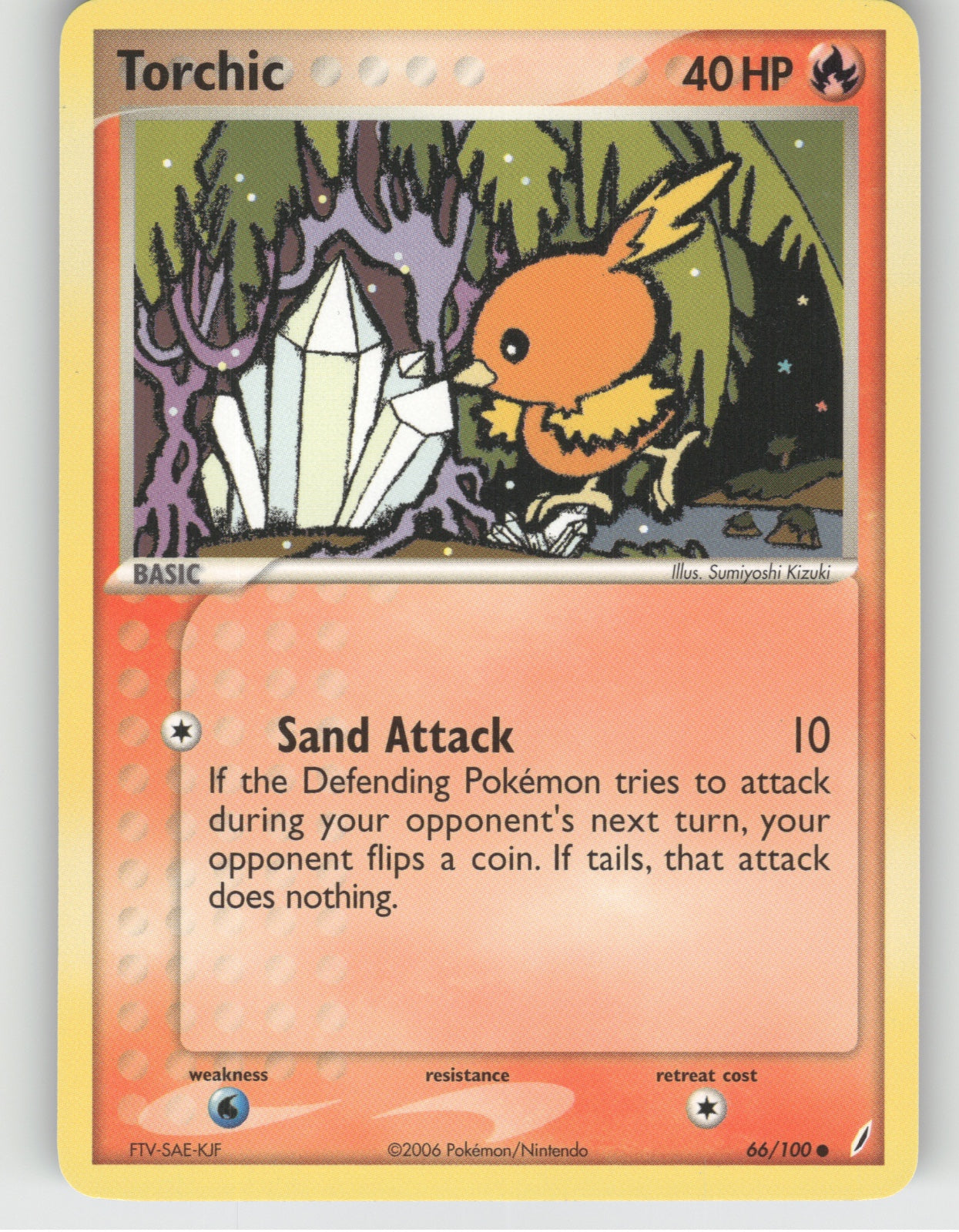 Torchic Common EX Crystal Guardians 66/100 NM