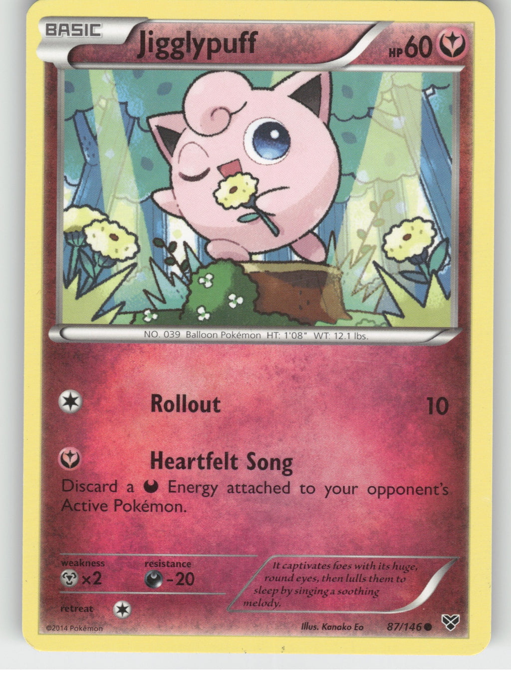 Jigglypuff (87) Common XY Base Set 87/146 NM